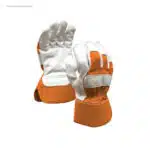 Guantes trabajo personalizados de piel naranja