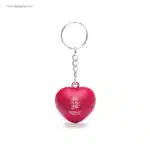 Llavero corazón antiestrés personalizado logo