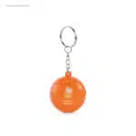 Llavero-publicitario-forma-bola-naranja