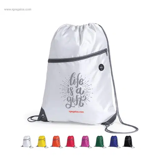 Mochilas personalizadas de cuerdas con bolsillo para regalos de empresa