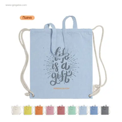 Mochilas personalizadas cuerdas de algodón para regalos publicitarios