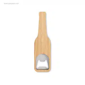 Abrebotellas personalizado bambú para logo