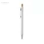 Bolígrafo barato aluminio reciclado blanco