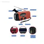 Radio de emergencia solar multifunción personalizada