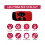 Radio de emergencia solar multifunción características