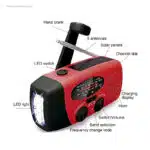 Radio de emergencia solar multifunción funciones