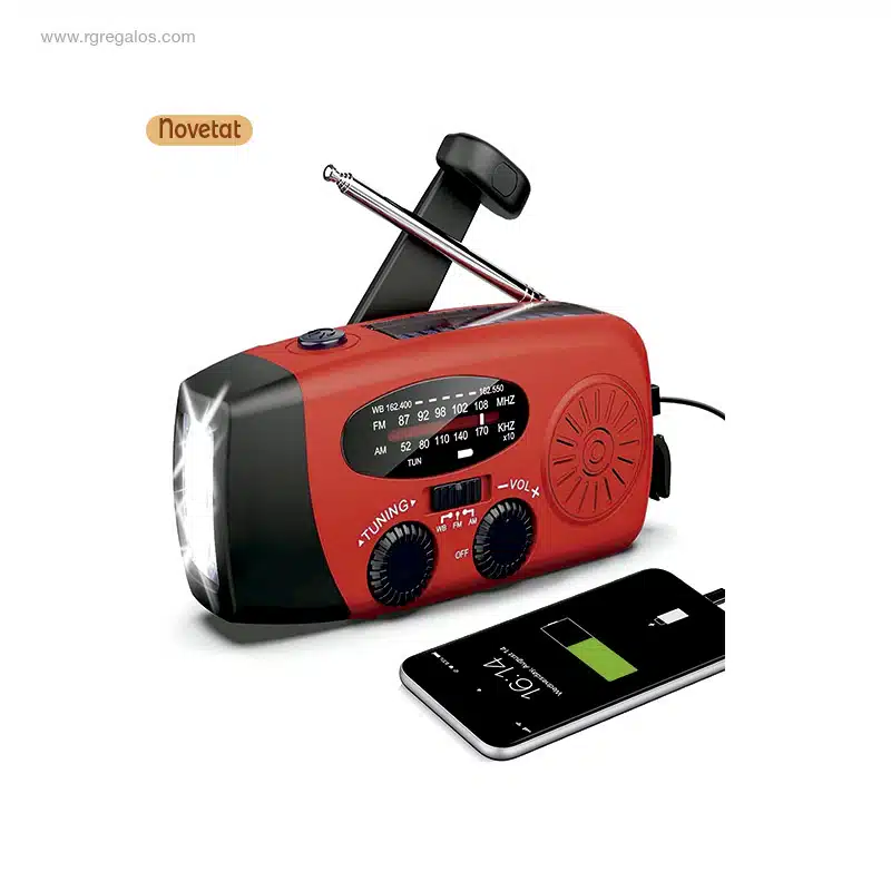 Ràdio d'emergència solar multifunció personalitzada