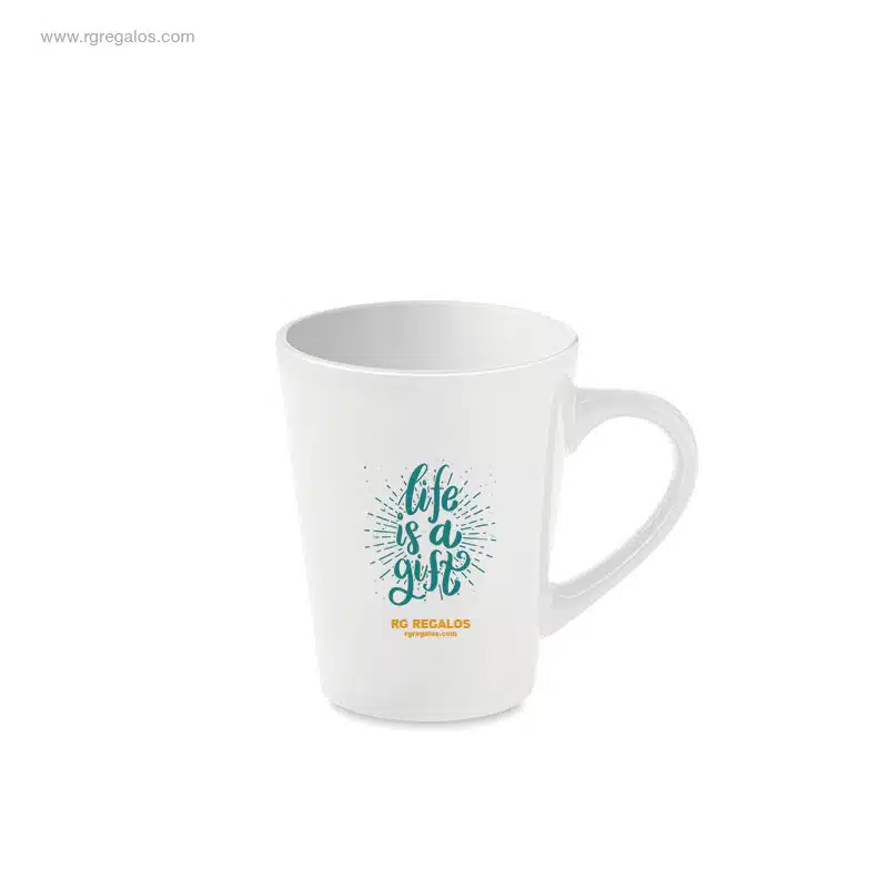 Taza de café publicitaria logo