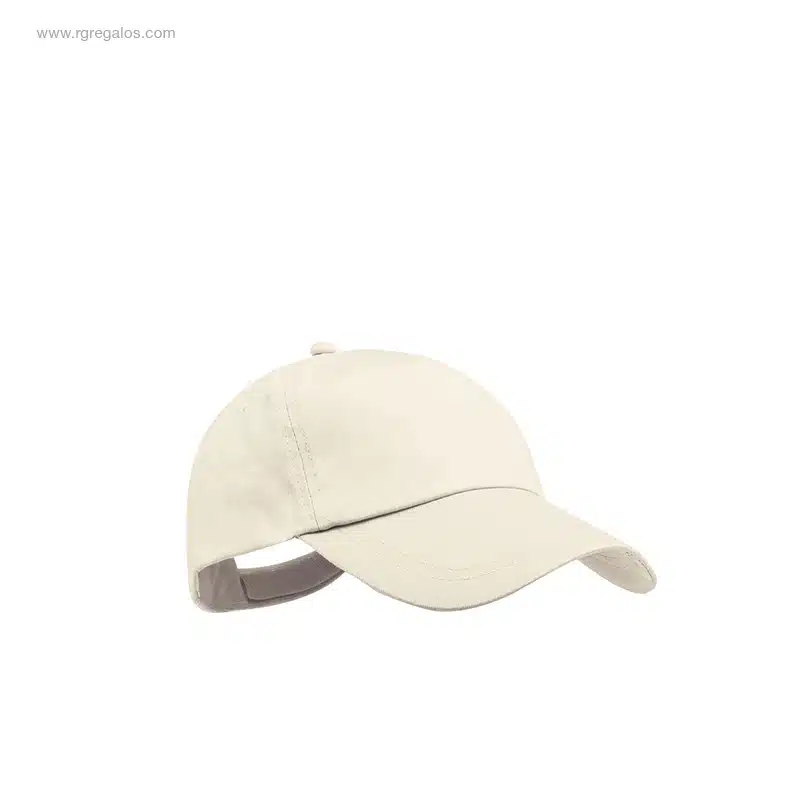 Gorra infantil personalizada algodón marfil