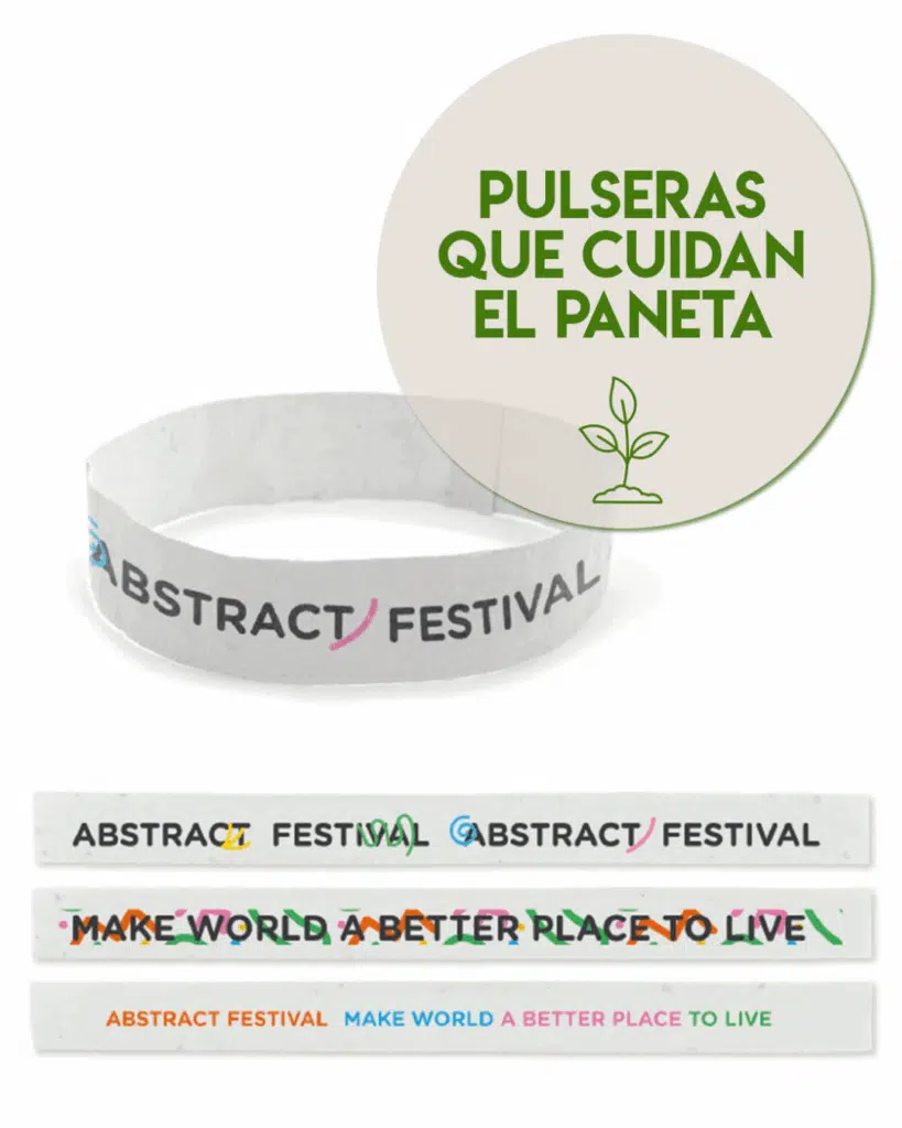 Pulseras personalizadas papel semillas